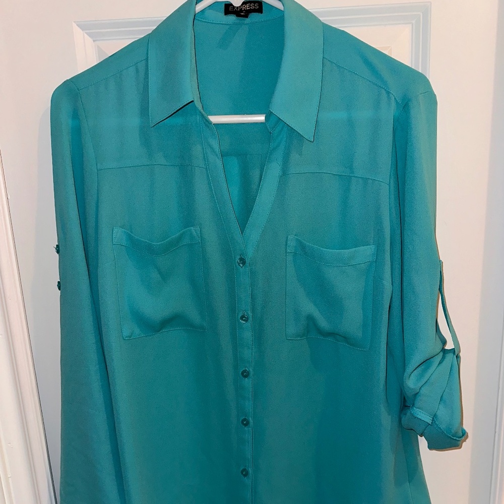 Women’s turquoise blouse